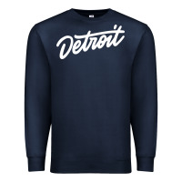 Navy DETROIT Premium Sweatshirt - linhVisuals