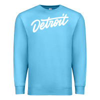 Ocean Blue DETROIT Premium Sweatshirt - linhVisuals
