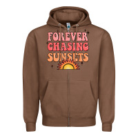 Chestnut forever chasing sunsets Zipper Hoodie - JahusDesignShop