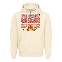 Sandshell forever chasing sunsets Zipper Hoodie - JahusDesignShop
