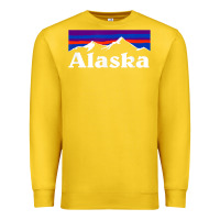 Lemon alaska retro vintage mountains & outdoors wilderness state Premium Sweatshirt - linhVisuals