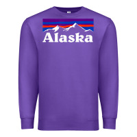 Alaska Retro Vintage Mountains & Outdoors Wilderness State Premium Sweatshirt | Teevron