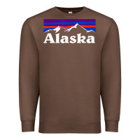 Chestnut alaska retro vintage mountains & outdoors wilderness state Premium Sweatshirt - linhVisuals