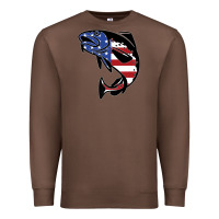 Chestnut american cod fish design fishing lover fisherman usa premium Premium Sweatshirt - linhVisuals