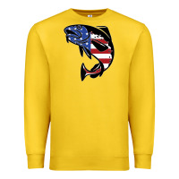 Lemon american cod fish design fishing lover fisherman usa premium Premium Sweatshirt - linhVisuals