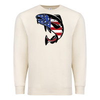 Sandshell american cod fish design fishing lover fisherman usa premium Premium Sweatshirt - linhVisuals