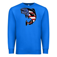 True Royal american cod fish design fishing lover fisherman usa premium Premium Sweatshirt - linhVisuals