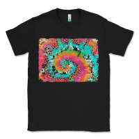 Black tie dye leopard cowhide glitter background Classic Tee - Artiststas
