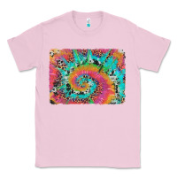 Bubblegum Pink tie dye leopard cowhide glitter background Classic Tee - Artiststas