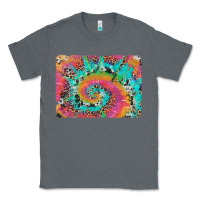Charcoal Heather tie dye leopard cowhide glitter background Classic Tee - Artiststas