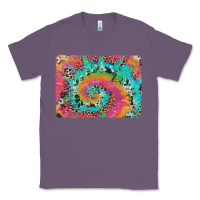 Lavender tie dye leopard cowhide glitter background Classic Tee - Artiststas