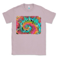 Lilac tie dye leopard cowhide glitter background Classic Tee - Artiststas