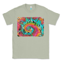 Matcha tie dye leopard cowhide glitter background Classic Tee - Artiststas