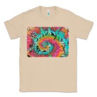 Mushroom tie dye leopard cowhide glitter background Classic Tee - Artiststas