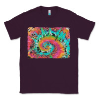 Plum tie dye leopard cowhide glitter background Classic Tee - Artiststas
