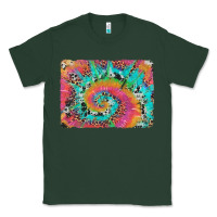 Sports Green tie dye leopard cowhide glitter background Classic Tee - Artiststas