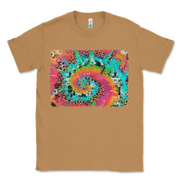Toasted Coconut tie dye leopard cowhide glitter background Classic Tee - Artiststas