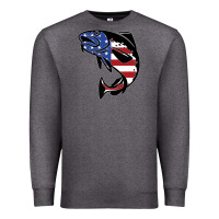 Charcoal Heather american cod fish design fishing lover fisherman usa premium Premium Sweatshirt - linhVisuals