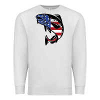 Oatmeal Heather american cod fish design fishing lover fisherman usa premium Premium Sweatshirt - linhVisuals