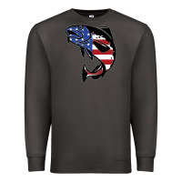 Smoke american cod fish design fishing lover fisherman usa premium Premium Sweatshirt - linhVisuals