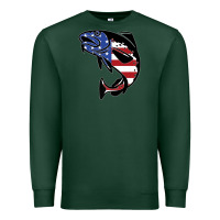 Sports Green american cod fish design fishing lover fisherman usa premium Premium Sweatshirt - linhVisuals