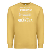 Antique Gold mens only the finest fishermen grandad premium Premium Sweatshirt - linhVisuals