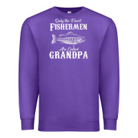 Purple mens only the finest fishermen grandad premium Premium Sweatshirt - linhVisuals