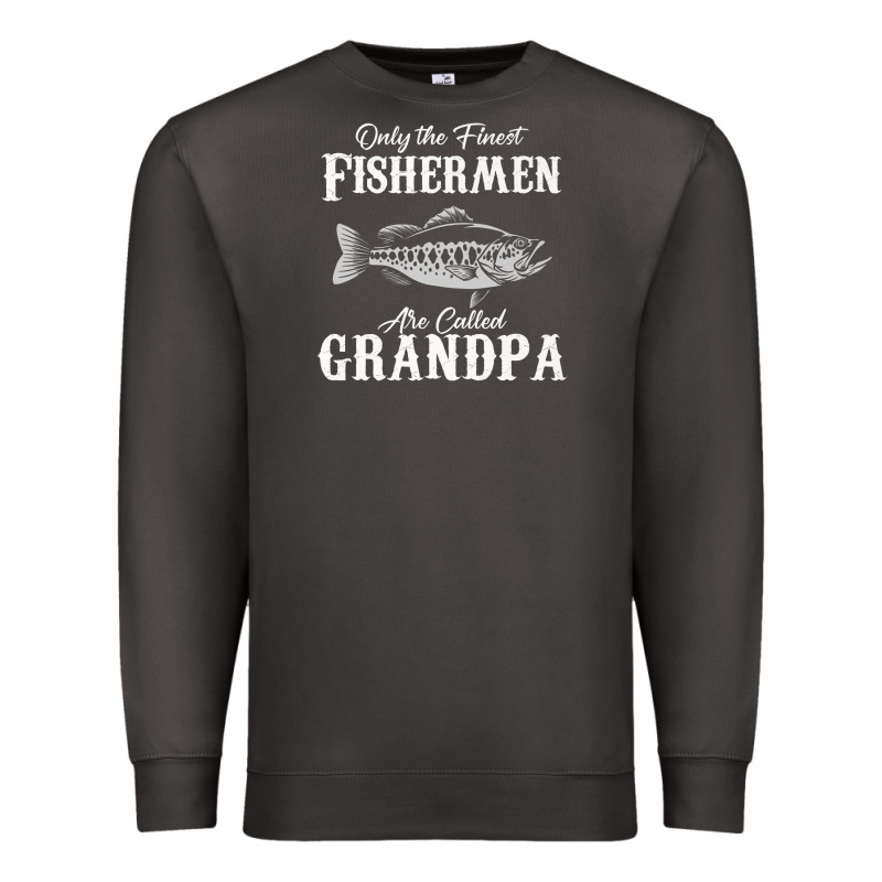 Mens Only The Finest Fishermen Grandad Premium Premium Sweatshirt by linhVisuals | Teevron