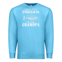 Ocean Blue mens only the finest fishermen grandad premium Premium Sweatshirt - linhVisuals