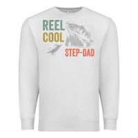 Oatmeal Heather mens reel cool step dad fishing funny fathers day Premium Sweatshirt - linhVisuals