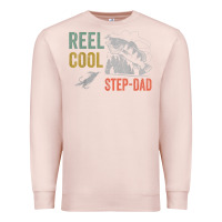 Pale Pink mens reel cool step dad fishing funny fathers day Premium Sweatshirt - linhVisuals