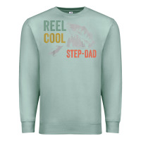 Seafoam mens reel cool step dad fishing funny fathers day Premium Sweatshirt - linhVisuals