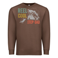 Chestnut mens reel cool step dad fishing funny fathers day Premium Sweatshirt - linhVisuals
