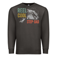 Smoke mens reel cool step dad fishing funny fathers day Premium Sweatshirt - linhVisuals