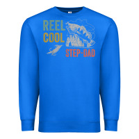 True Royal mens reel cool step dad fishing funny fathers day Premium Sweatshirt - linhVisuals