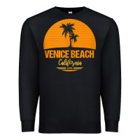 Black california venice beach tank top Premium Sweatshirt - linhVisuals