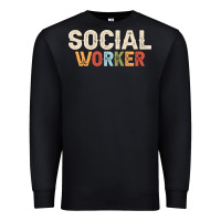 Black Social Worker Job Occupation Funny Birthday Premium Sweatshirt - linhVisuals