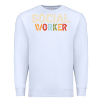 White Social Worker Job Occupation Funny Birthday Premium Sweatshirt - linhVisuals