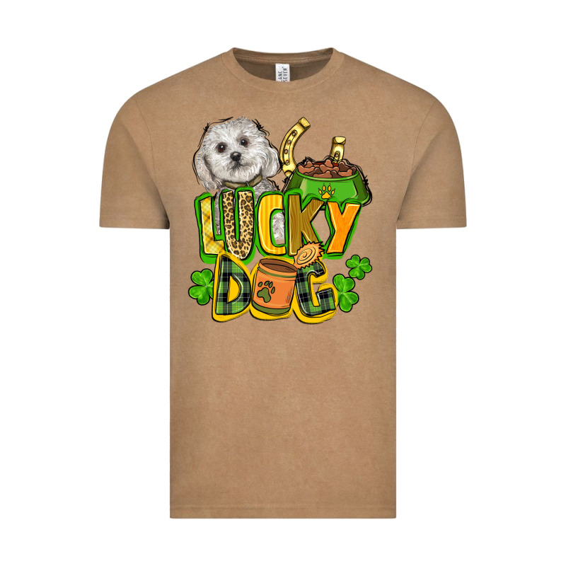 Lucky Dog St. Patrick's Vintage Tee by FaDigitalArtStudio | Teevron