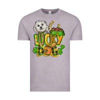 Vintage Zinc lucky dog St. Patrick's Vintage Tee - FaDigitalArtStudio