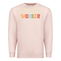 Pale Pink Social Worker Job Occupation Funny Birthday Premium Sweatshirt - linhVisuals