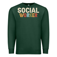 Sports Green Social Worker Job Occupation Funny Birthday Premium Sweatshirt - linhVisuals