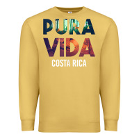 Antique Gold costa rica pura vida toucan tropical surf beach vibes tank top Premium Sweatshirt - linhVisuals