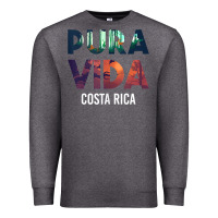 Charcoal Heather costa rica pura vida toucan tropical surf beach vibes tank top Premium Sweatshirt - linhVisuals