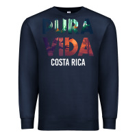 Navy costa rica pura vida toucan tropical surf beach vibes tank top Premium Sweatshirt - linhVisuals