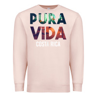 Pale Pink costa rica pura vida toucan tropical surf beach vibes tank top Premium Sweatshirt - linhVisuals