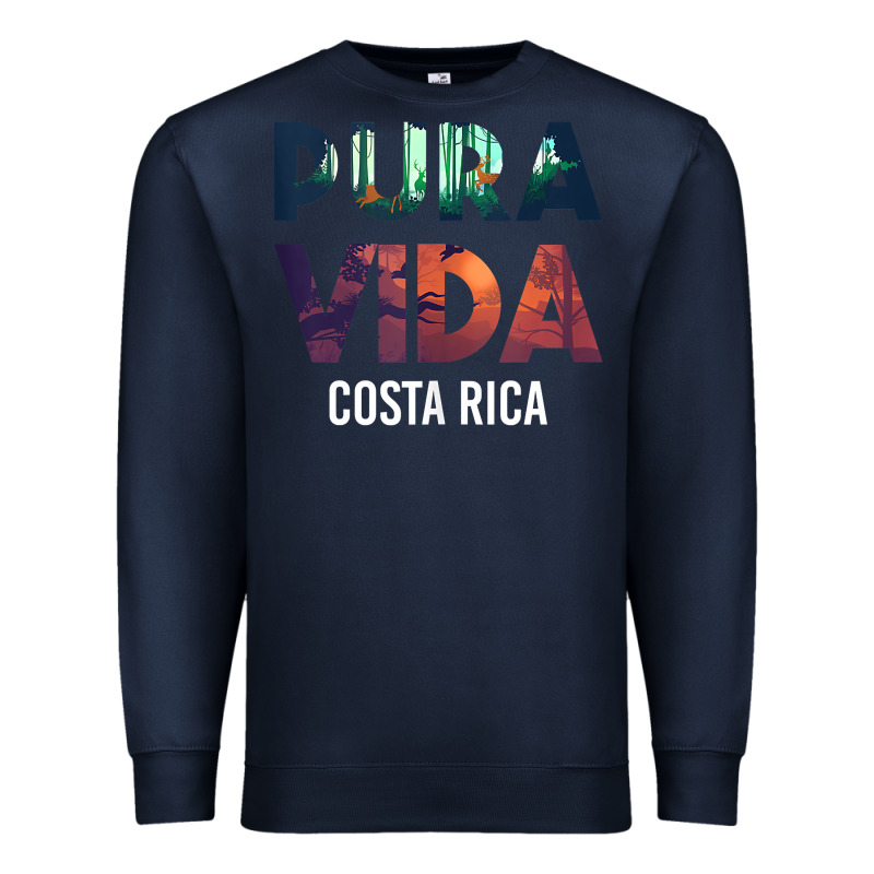 Costa Rica Pura Vida Toucan Tropical Surf Beach Vibes Tank Top Premium Sweatshirt by linhVisuals | Teevron