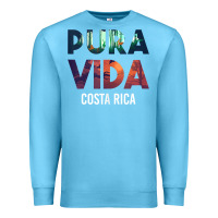 Ocean Blue costa rica pura vida toucan tropical surf beach vibes tank top Premium Sweatshirt - linhVisuals
