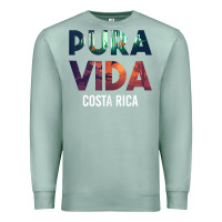 Seafoam costa rica pura vida toucan tropical surf beach vibes tank top Premium Sweatshirt - linhVisuals