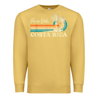 Antique Gold costa rica retro beach vacation costa rica souvenir beach t shirt Premium Sweatshirt - linhVisuals